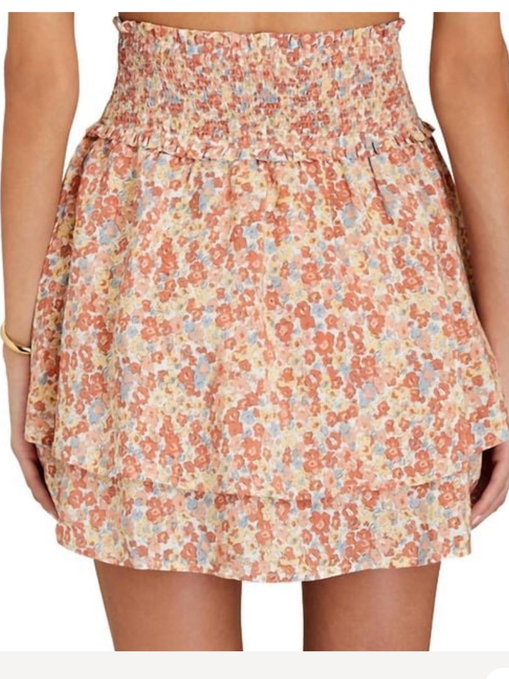 Rails Pink Floral Ruffle Mini Skirt - Picture 3 of 5